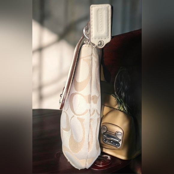 Coach Kristin Signature Sateen Flap Crossbody Style No. F48983 - Picture 8 of 12